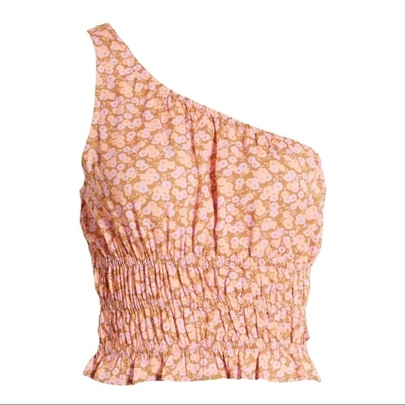 ♥️BP♥️FLORAL One Shoulder Crop Top size ( XS) - Picture 4 of 7